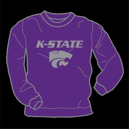 FINALFAN College Crew-Neck Kansas State; Purple - Large FI143977